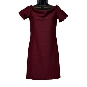 Charlotte Russe Burgundy Off the Shoulder‎ Mini Dress Size M